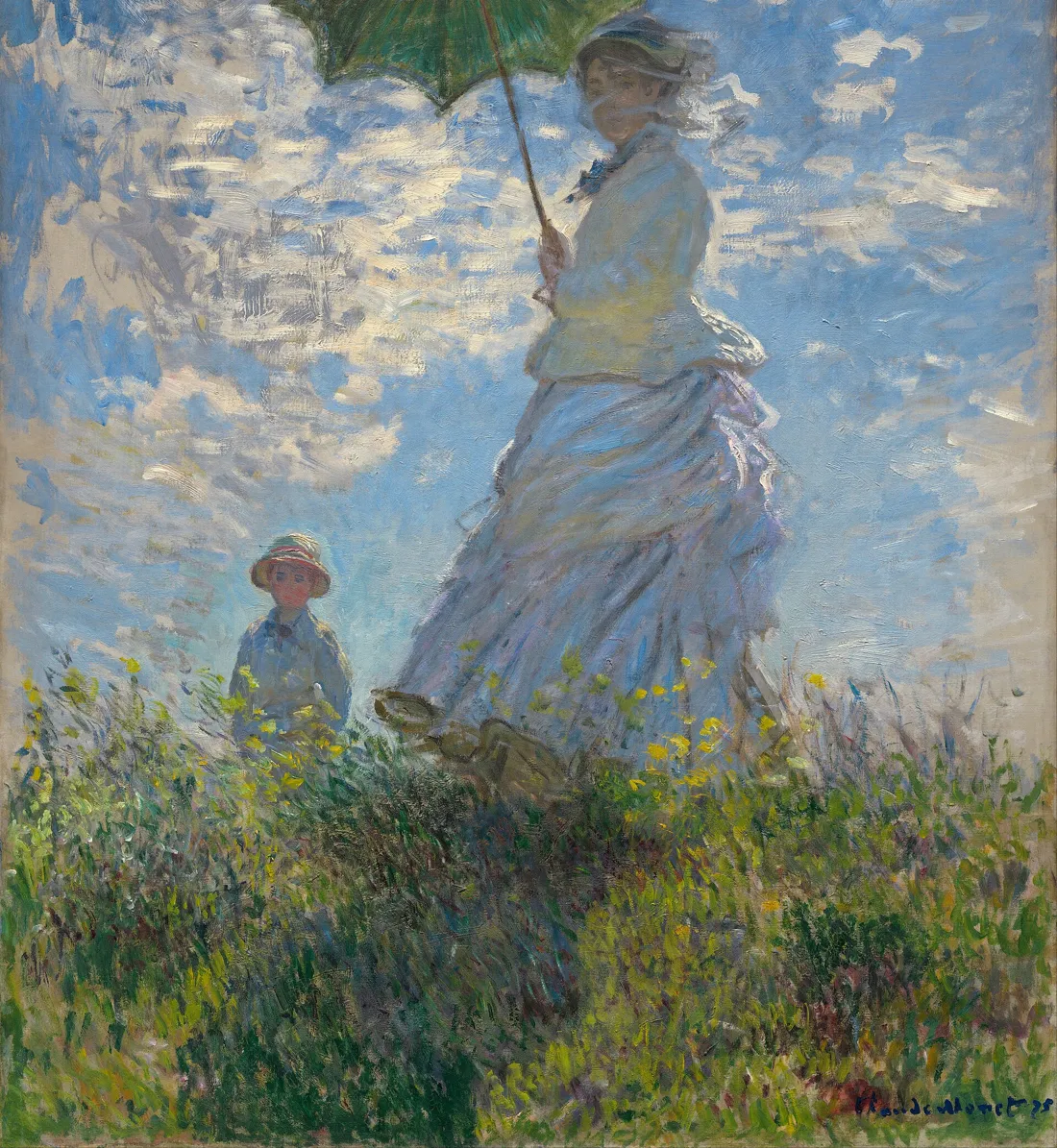Claude Monet, Woman with a Parasol, 1875